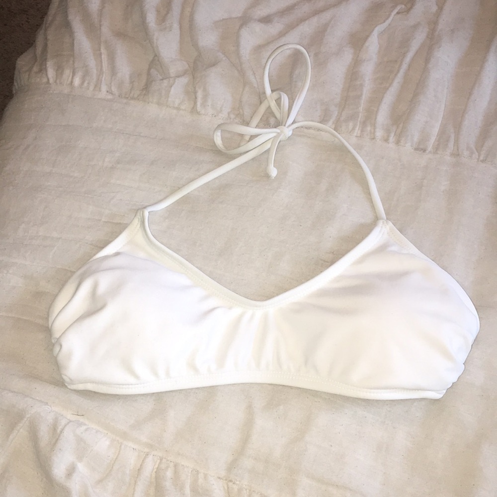 White bikini top